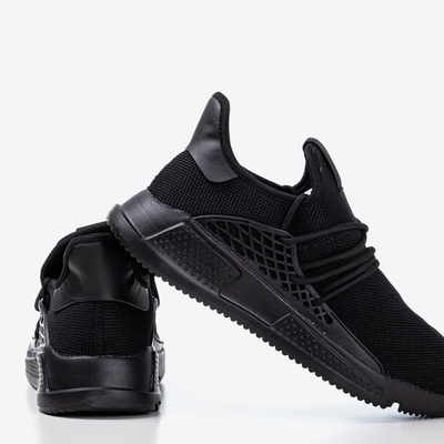 Chaussures de sport pour hommes noirs Sesto- Footwear 1