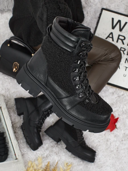 Bottines worker pour femmes avec fourrure Ardella