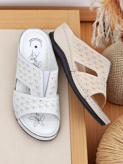 Royalfashion Claquettes pour femmes à semelle épaisse Nova Step