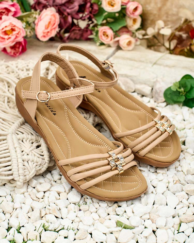 Royalfashion Sandales Sun Crusher pour femme décorées