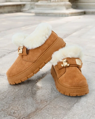 Royalfashion Bottes courtes pour femmes a'la bottes de neige Dobis