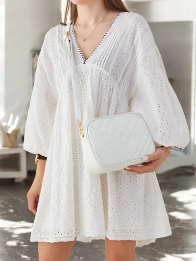 Royalfashion Petit sac à main pour femmes en éco-cuir avec embossage