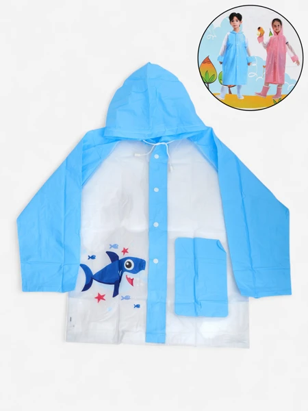 Royalfashion Imperméable pour enfants Shark Splash