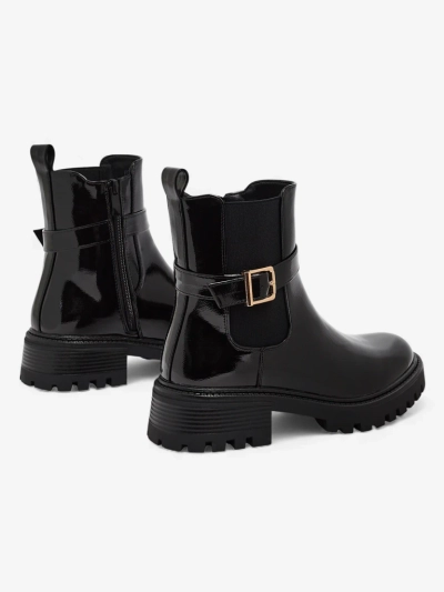 Bottines vernies pour femmes en cuir écologique Calivi