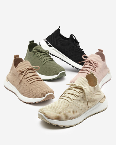 OUTLET Chaussures de sport femme en tissu beige Erina - Footwear