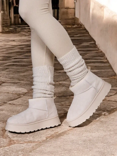 Royalfashion Bottes courtes à la manière des bottes de neige pour femmes Hezio