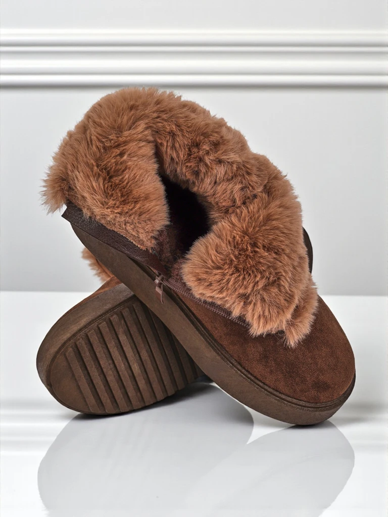 Royalfashion Bottes courtes style bottes de neige pour femmes Winter Crest