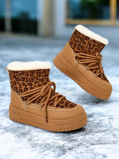 Bottes de neige à lacets pour femmes Royalfashion Moniuc