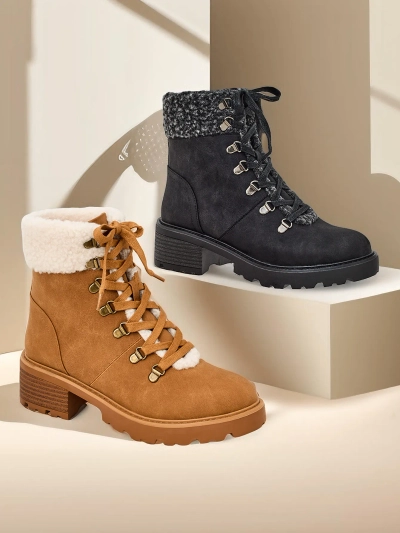 Royalfashion Bottes trapper pour femmes Sawoli