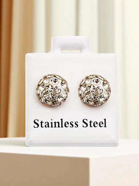 Royalfashion Boucles d’oreilles créoles pour femme avec zircons