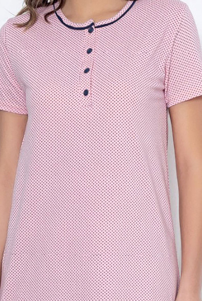 Royalfashion Chemise de nuit à pois pour femme