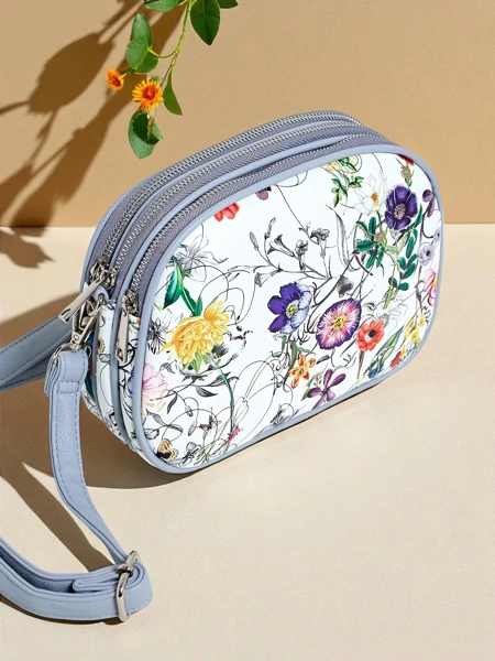 Royalfashion Petit sac à main pour femme en cuir écologique Floriana