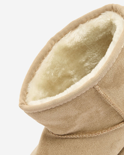Royalfashion Bottes marron a'la bottes de neige pour femmes Nerlea