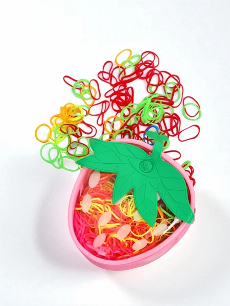 Royalfashion Élastiques en silicone multicolores Fraise