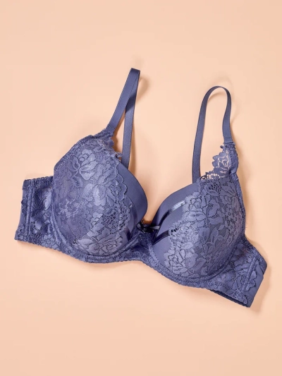 Soutien-gorge rembourré Royalfashion pour femmes avec dentelle