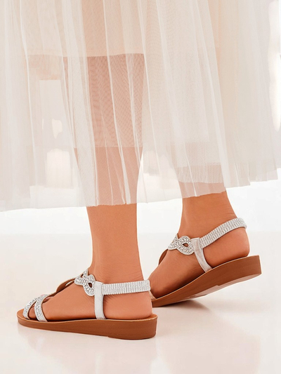 Sandales femme Royalfashion Lola Grace avec brides décoratives