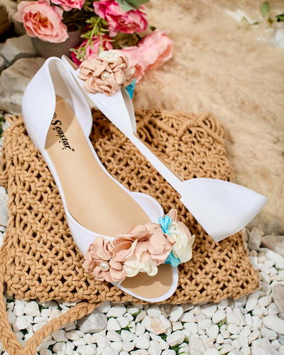 Royalfashion Ballerines en caoutchouc avec fleur Koddies