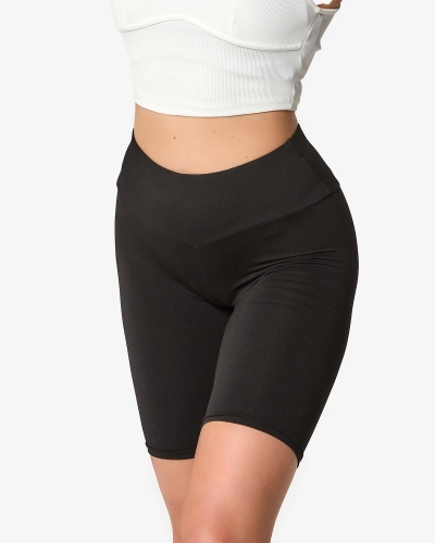 Leggings cyclistes noirs pour femme - Vêtements