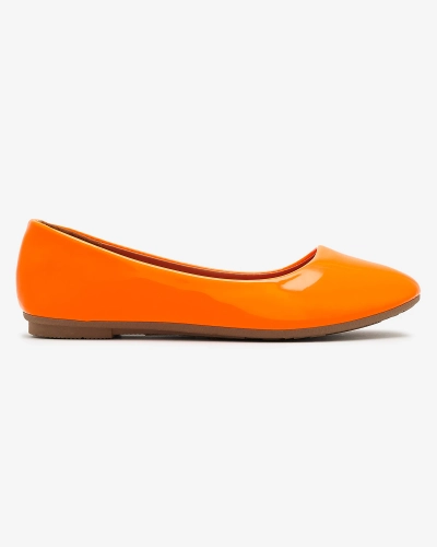 Ballerines laquées orange néon pour femme Fama - Footwear