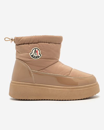 Royalfashion Bottes de neige à enfiler pour femme de couleur marron Ademra