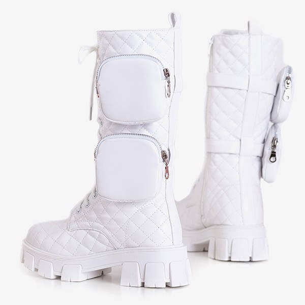 Tige matelassée Tepan blanche - Chaussures