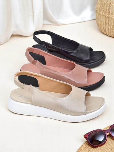 Royalfashion Sandales pour femmes à semelle épaisse Luna Shines