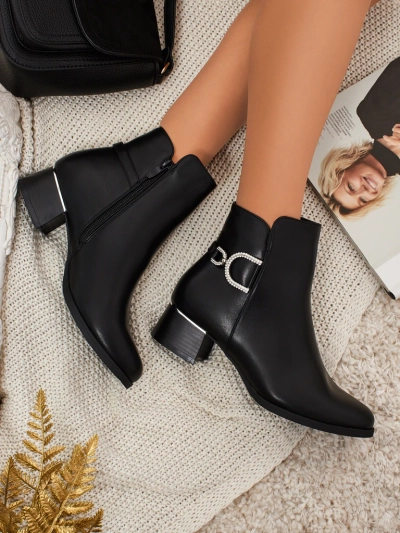 Bottines pour femmes en cuir écologique avec papillons Bravelle