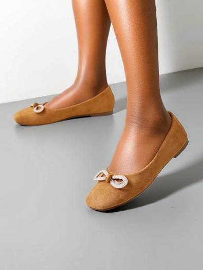 Royalfashion Ballerines pour femmes avec un nœud Cocar