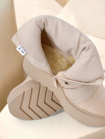 Bottes de neige compensées pour femmes Royalfashion Renosi