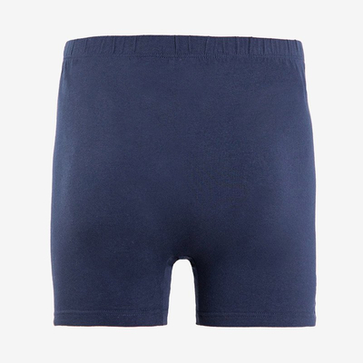 Caleçon homme en coton bleu marine PLUS TAILLE - Sous-vêtements