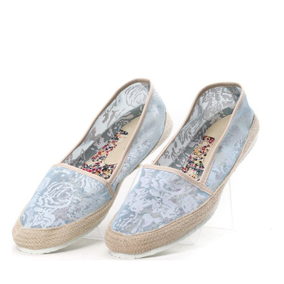 Espadrilles bleues à fleurs Lyuba - Chaussures 1