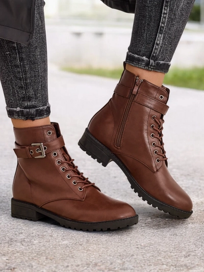 Bottines à lacets pour femmes Royalfashion Salale