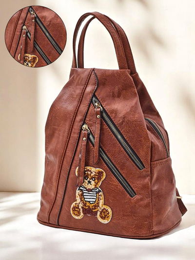 Royalfashion Sac à dos pour femme en éco-cuir Teddy Pack