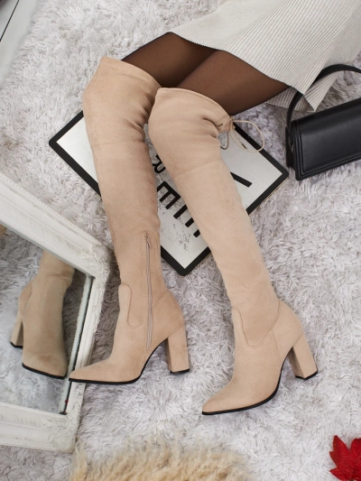 Bottines pour Femmes Flora Beige en Cuir Élégantes pour l'Automne