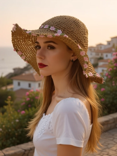 Chapeau en paille pour femme Royalfashion Malvera