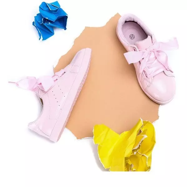 OUTLET Baskets enfants roses Fiona - Chaussures