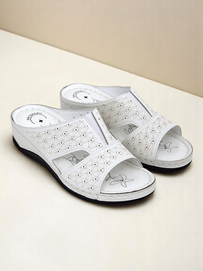 Royalfashion Claquettes pour femmes à semelle épaisse Nova Step