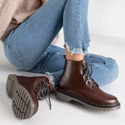 OUTLET Sacs en éco-cuir marron foncé pour femmes Sereia - Chaussures