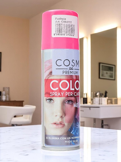 Laque Colorée en Spray pour Cheveux Fuchsia