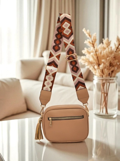 Royalfashion Petit sac à main pour femme en cuir écologique avec bandoulière colorée Kovi Lace