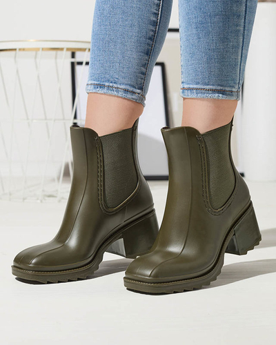 Bottes pour femmes vert foncé Caldala- Footwear