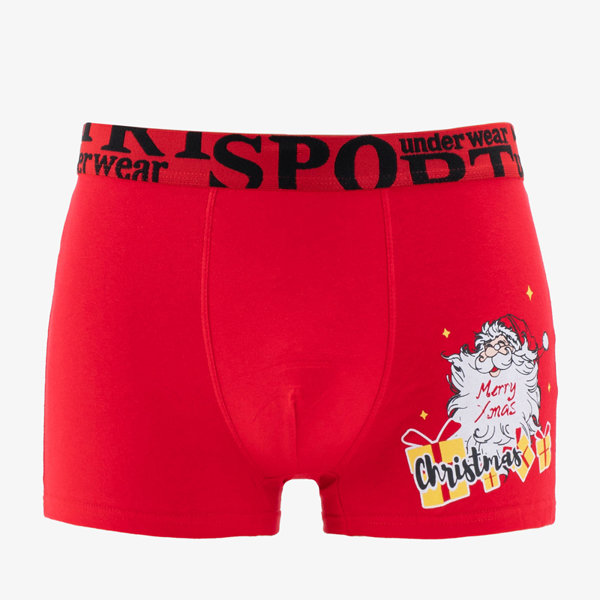 Boxer homme Noël rouge - Sous-vêtements