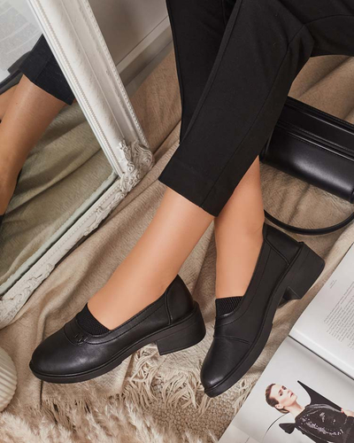 Mocassins noirs pour femme Nasannae - Footwear