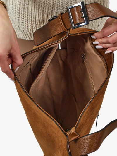 Sac à main shopper pour femmes en éco-daim Donenn