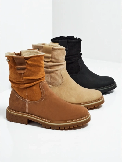 Bottines hautes pour femmes en éco-daim Liora