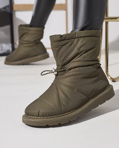 Bottes isolées vert foncé pour femmes a'la snow boots Kaliolen - Footwear