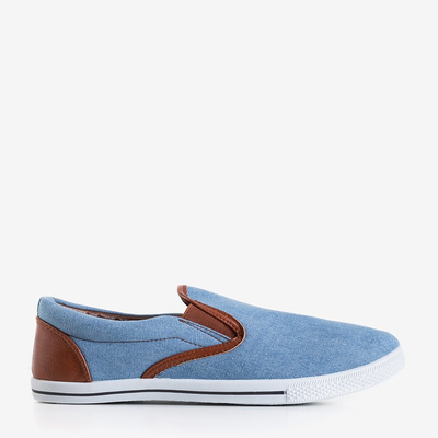OUTLET Slip on denim homme bleu Groman - Footwear