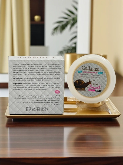 Crème éclaircissante pour le visage au collagène et SPF4
