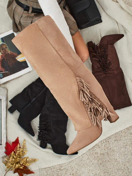 Bottes pour femmes en éco-daim avec tige Rimolea