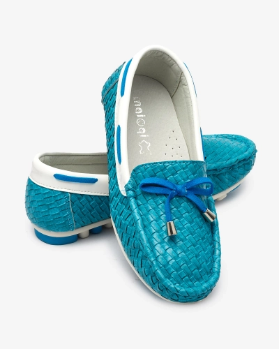 Mocassins enfant turquoise Dannad- Footwear